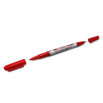 Маркер М6151 Aodemei перманентний двосторонній тонкий червоний 645690 G-Rich