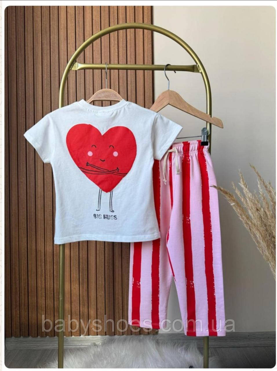 Костюм для дівчинки Zara, футболка та штани р-ри 98-120, мод.00013, фото 1