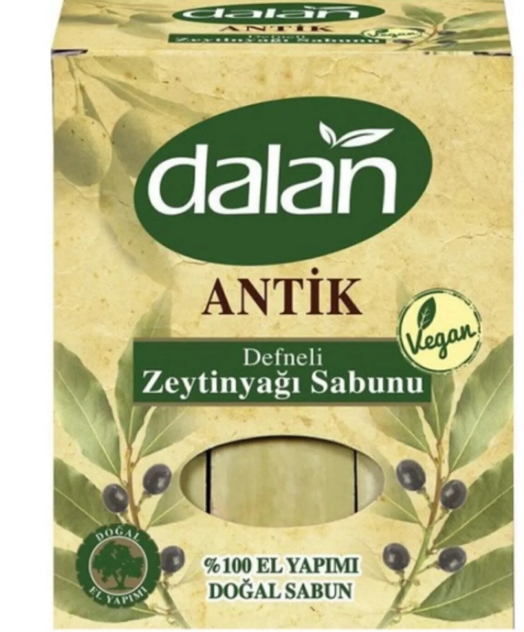 Натуральне Веганське мило Dalan Antique з натурального твердого лаврового масла, оливкової олії 900 гр