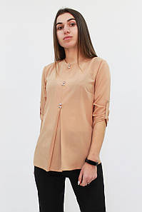 Стильна вечірня жіноча блузка, бежеве