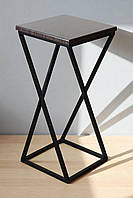 Металевий барний табурет у стилі лофт 65 см Вектор Наша Ковка