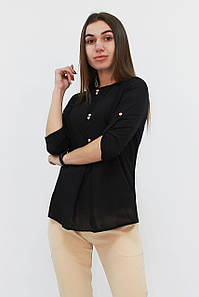 Стильна вечірня жіноча блузка, чорна