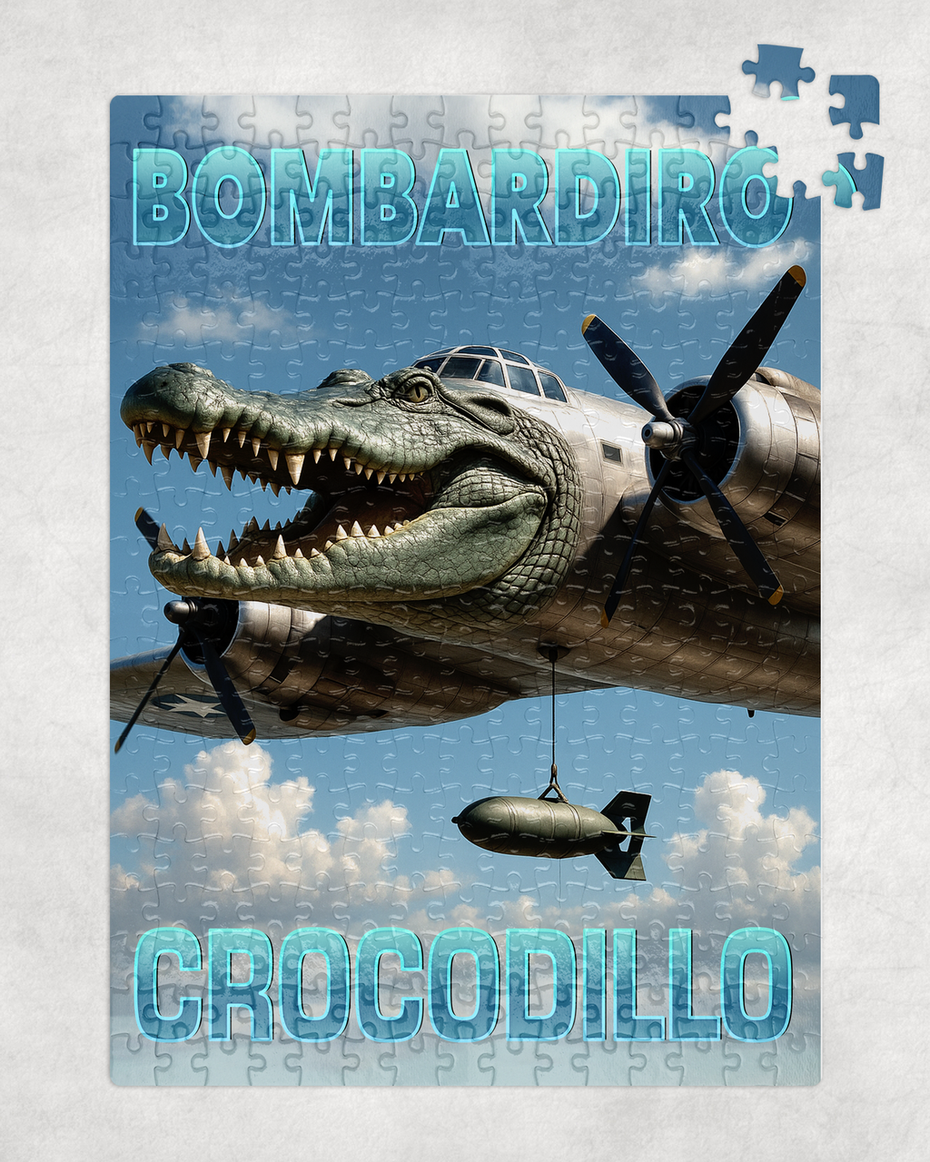 Пазл Bombardiro crocodilo/Бомбардіро крокодило А3 (28,3*39,4 см), 300 елементів