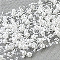 Гірлянда перлини - Біла (5 м)