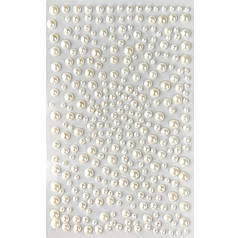 Напівперлини самоклеючі - Шампань (320 штук)