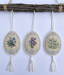 Набір для створення вишитої іграшки "Весняна фантазія", 7х10,5 см, 3 шт