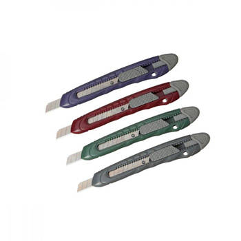 Ніж канцелярський 9мм BuroMAX BM4636 MORANDI STYLE пластиковий Міх 645924 G-Rich