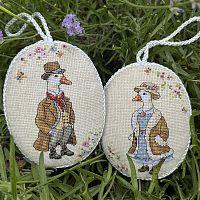 Набір для створення вишитої іграшки "Гусики", 10х13,5 см, 2 шт