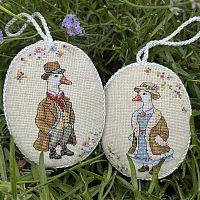 Набір для створення вишитої іграшки "Гусики", 10х13,5 см, 2 шт