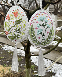 Набір для створення вишитої іграшки "Великодні яйця", 9х12 см, 2 шт