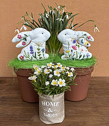 Набір для створення вишитої іграшки "Кролики", 12х12 см, 2 шт