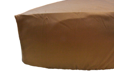 Простирадло на резинці Сатин гладкофарбований Шоколад