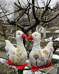 Набір для створення вишитої іграшки "Качечки", 10х13 см, 2 шт