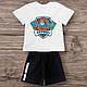 Комплект дитячий футболка і шорти Paw Patrol Щенячий патруль, фото 7