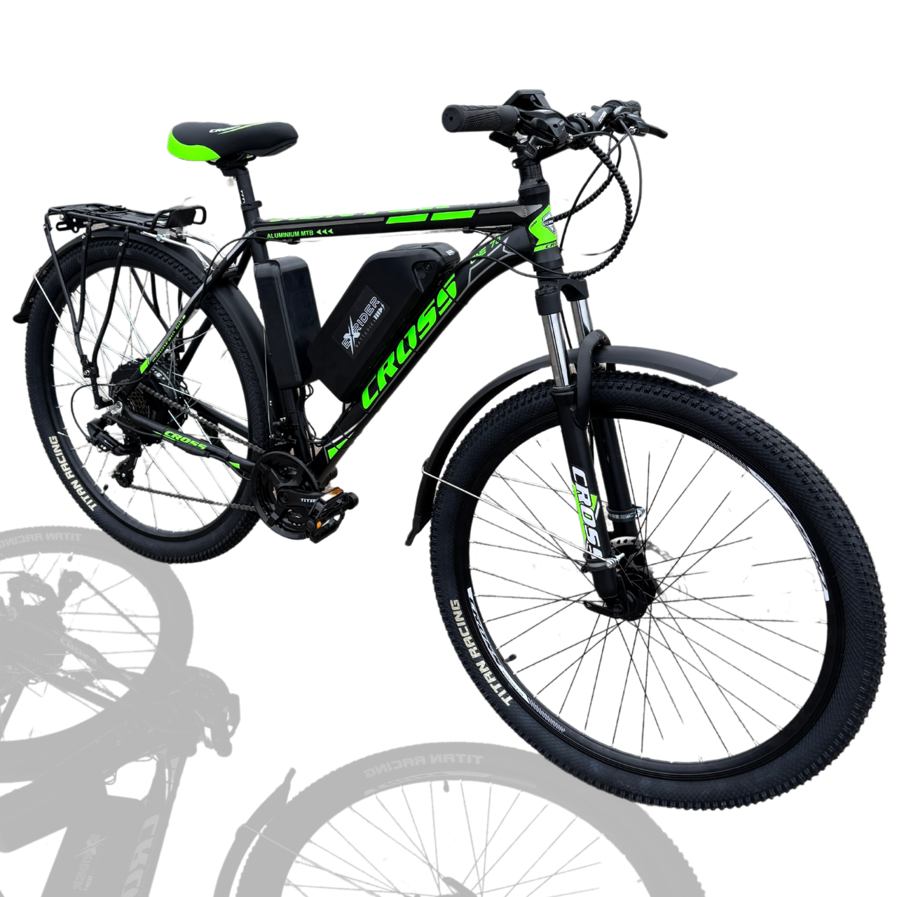 Велосипед з Е-комплектом з багажником 29" Hunter 2025 48 В 500Вт MXSUS 10 Ah/ до 35 км запас ходу+дисплей LSD1+Pas-ассистент