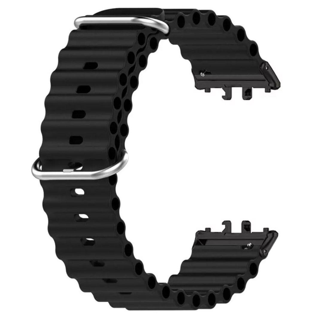 Силіконовий ремінець Primo Ocean для смарт-годинника Samsung Galaxy Fit 3 (SM-R390) - Black, фото 1