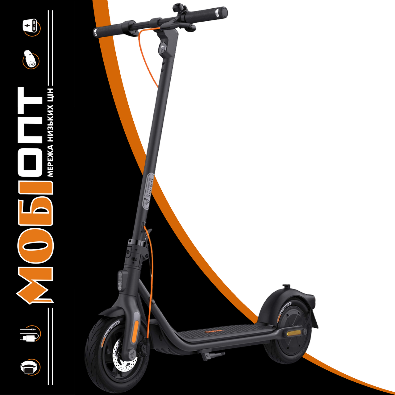 Електросамокат Ninebot KickScooter by Segway F2 Plus E Black (AA.05.12.02.0003) UA UCRF