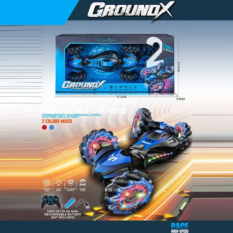 Машина на радіокеруванні (звуки, підсвічування, роликові колеса, акум. 3.7V, пульт 2.4G, зміна висоти корпусу) 585-89 A, фото 1