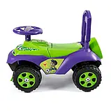 🧡Машинка-каталка для прогулянок Doloni "Автошка Футбол" 0142/02UA толокар дитячий Фіолетово-зелений, фото 2