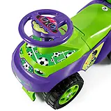 🧡Машинка-каталка для прогулянок Doloni "Автошка Футбол" 0142/02UA толокар дитячий Фіолетово-зелений, фото 3