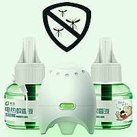 USB-фумігатор від комарів із 2 змінними флаконами рідини  Білий