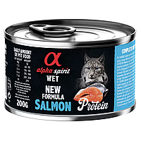 Alpha Spirit Salmon for Adult Cats Повнораціонний вологий корм з лососем для дорослих котів - 200 г