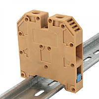 ЗНІ 16 мм2 жовтий затискач набірний GISELT, затискна клема, гвинтова G MRK16-Yellow сполучний на DIN рейку