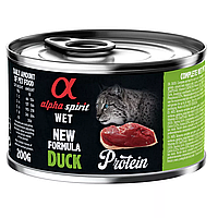 Alpha Spirit Duck Adult Cat Повнораціонний вологий корм з качкою для дорослих котів - 200 г