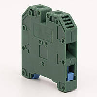 ЗНІ 25 мм2 зелений затискач набірний GISELT, затискна клема, гвинтова G MRK25-Green сполучний на DIN рейку