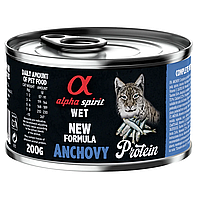 Alpha Spirit Anchovy for Adult Cats Повнораціонний вологий корм з анчоусами для дорослих котів - 200 г
