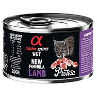 Alpha Spirit Lamb for Adult Cats Повнораціонний вологий корм з ягнятиною для дорослих котів - 200 г
