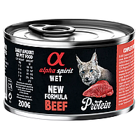 Alpha Spirit Beef for Adult Cats Повнораціонний вологий корм з яловичиною для дорослих котів - 200 г