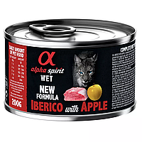 Alpha Spirit Iberian Pork With Yellow Apple Повнораціонний вологий корм зі свининою та свіжими яблуками для дорослих котів - 200 г