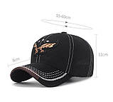 Чорна кепка бейсболка з нашивкою «Орел», фото 2