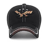 Чорна кепка бейсболка з нашивкою «Орел», фото 5