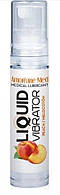 Стимулюючий лубрикант рідкий вібратор зі смаком персику Amoreane Med: Liquid vibrator 10 мл Кайф