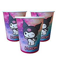 Стакани святкові одноразові "Куромi". Об`єм: 230мл. В упак: 10шт.