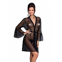 Пеньюар інтмний чорний LOVELIA PEIGNOIR XXL/XXXL Passion Кайф