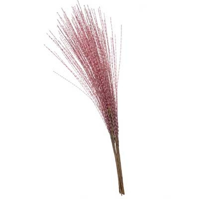 Прикраса новорічна Колосок хвиля темно-рожевий 70см  Ціна за уп.12шт 2-178 (0425), фото 1