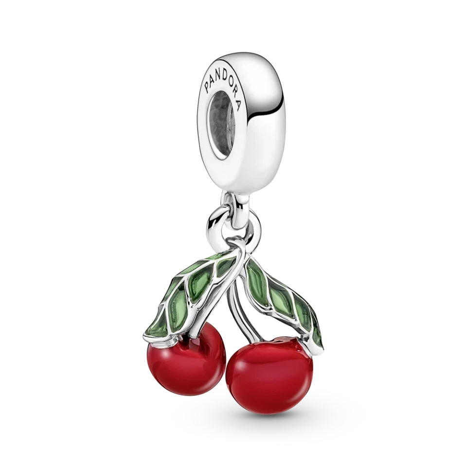 Срібна намистина Pandora «Асиметричні вишні» 791583C01, фото 1