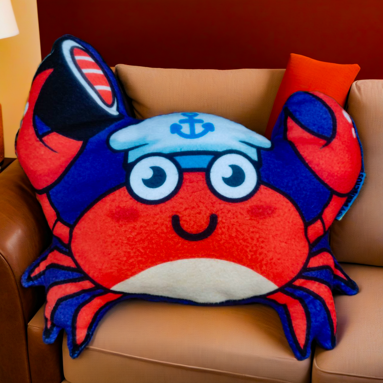 Подушка-іграшка Чарівний крабик із суші у клешні 30 см., фото 1