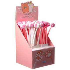 Ручка гелева синя Лапка  10-240 (21262)