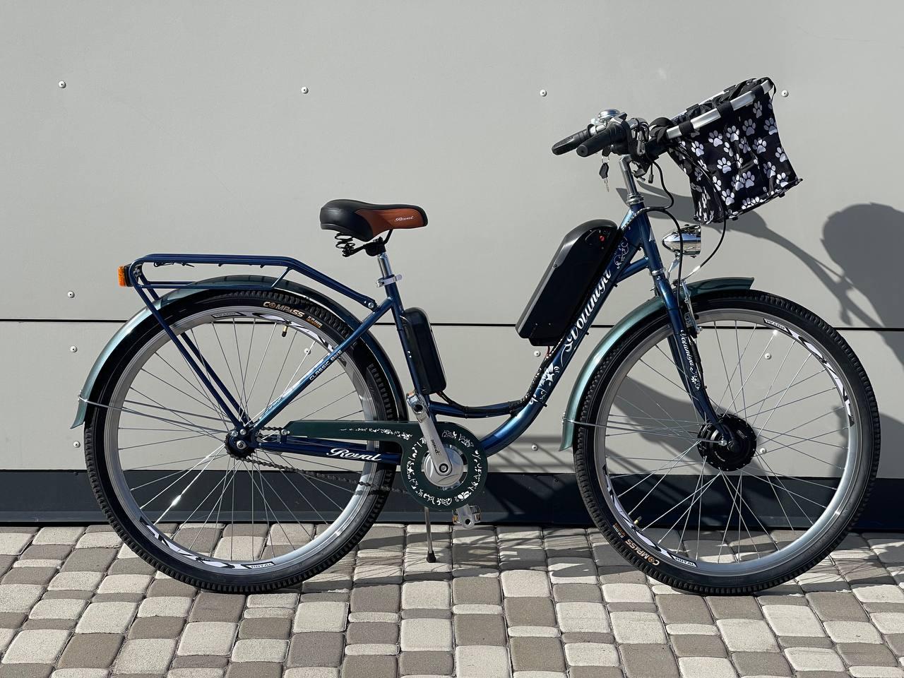 Дорожній електровелосипед Royal Volyn 28" 350W 7.8Ah Синій, фото 1