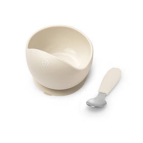 Набір для годування Elodie Details Silicone Bowl Set, Vanilla White