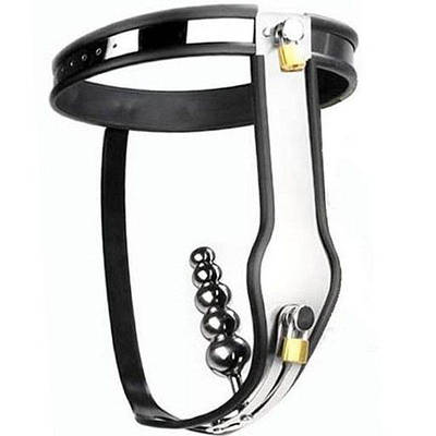 Жіночий сталевий пояс вірності з вагінальним стимулятором Talla