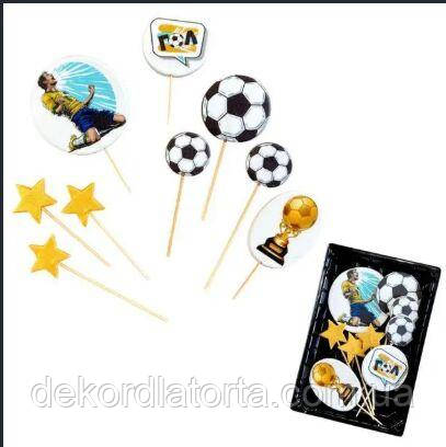 Набір топперів з мастики "Футбольний набір топ"