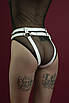 Гартери шкіряні Feral Feelings Belt briefs білі Talla, фото 3