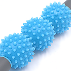 Масажер для ніг шиї спини антицелюлітний, кульки 3 шт, Блакитний / Масажер антицелюлітний / Масажер для тіла, фото 3