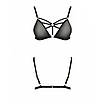 Бюстгальтер-Стрепи чорний MEGGY BRA L / XL Passion Exclusive Talla, фото 5