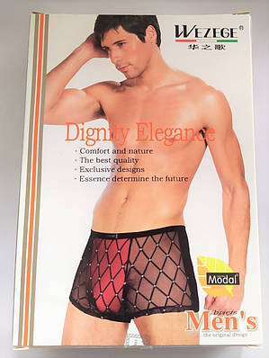 Чоловічі еротичні труси-шорти 2 шт в упаковці розмір XXXL мікс кольорів Talla